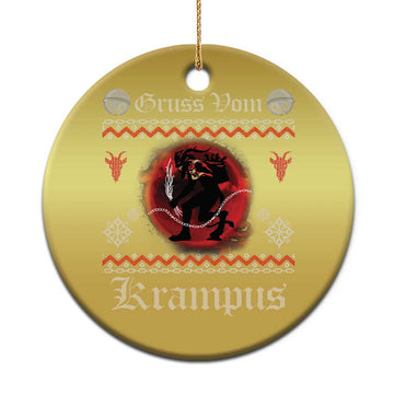 Krampus Christmas Ornament Goth Xmas Gruss Von Krampus Ugly Christmas Sweater Evil Pajama TS10