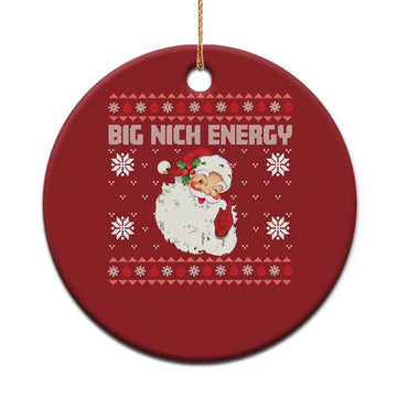Xmas Santa Claus Christmas Ornament Big Nick Energy Santa Ugly Xmas TS10