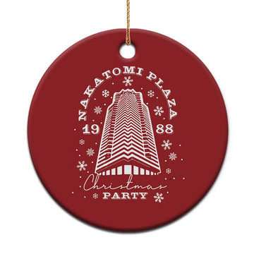 Nakatomi Plaza Party 1988 Christmas Ornament Funny 80's Xmas Movie TS10
