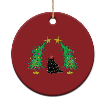 Cute Cat Christmas Ornament Kitty Cat Lover Xmas Tree Lights TS10
