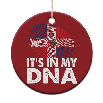 It's in My DNA Dominican Flag Christmas Ornament TS10