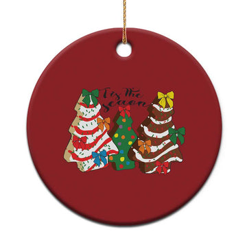 Xmas Cake Tree Bow Christmas Ornament Tis The Season TS10