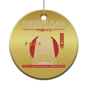 Xmas Nakatomi Plaza Christmas Ornament Xmas Party 1988 Noel Vintage Japanese Style TS11