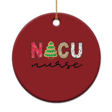 Funny NICU Labor Delivery Nurse Xmas Xmas Tree Christmas Ornament TS11