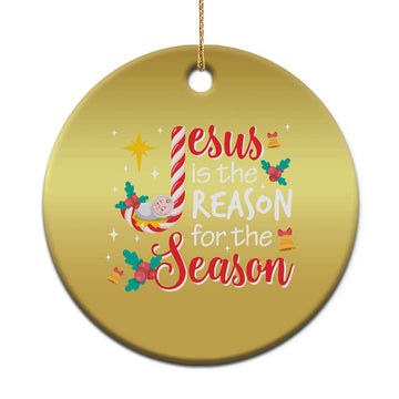 Jesus Is The Reason For The Season Christmas Ornament Christmas Jolly Bell TS11