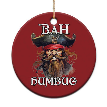 Funny Bah Humbug Xmas Pirate Christmas Ornament TS11