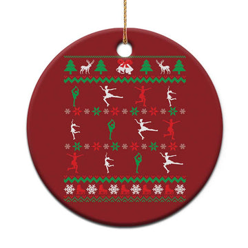 Funny Xmas Figure Ice Skating Skater Christmas Ornament TS11