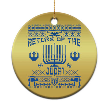 Hanukkah Holiday Christmas Ornament Return Of The Judai Chanukah Jewish Festival TS11