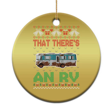 Funny Xmas Movie Christmas Ornament That There's An RV Camping Motorhome Bell TS11