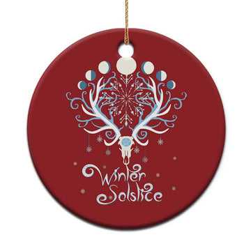 Winter Solstice Yule Pagan Xmas Reindeer Christmas Ornament TS11