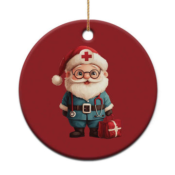 Funny Xmas Santa Doctor Medical Christmas Ornament TS11