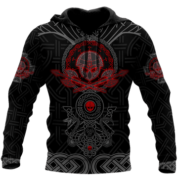 Viking Clothing Valhalla Awaits Hoodie RLT12