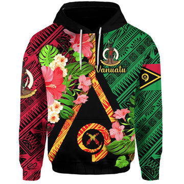 Custom Vanuatu Hoodie Independence Be Proud Vanuatu Flag LT8