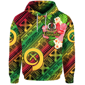 Vanuatu Hoodie Independence Be Proud Vanuatu Flag Gradient Vibes LT8