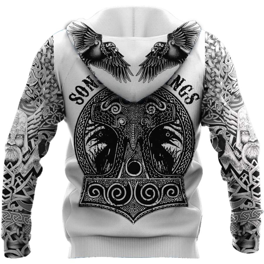 Viking Clothing Sons Of Vikings Hoodie RLT12