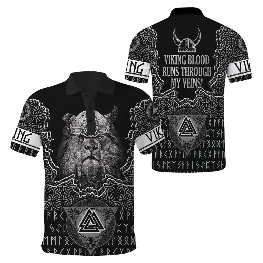 Viking Clothing Viking Lion Polo Shirt RLT12