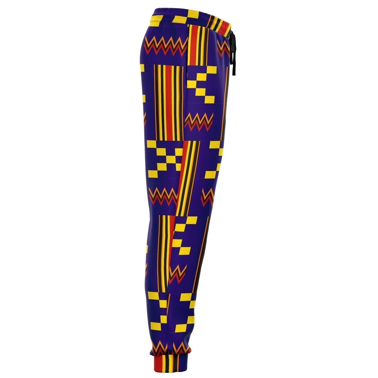 African Clothing - Blue Akan Kente Jogger Pant