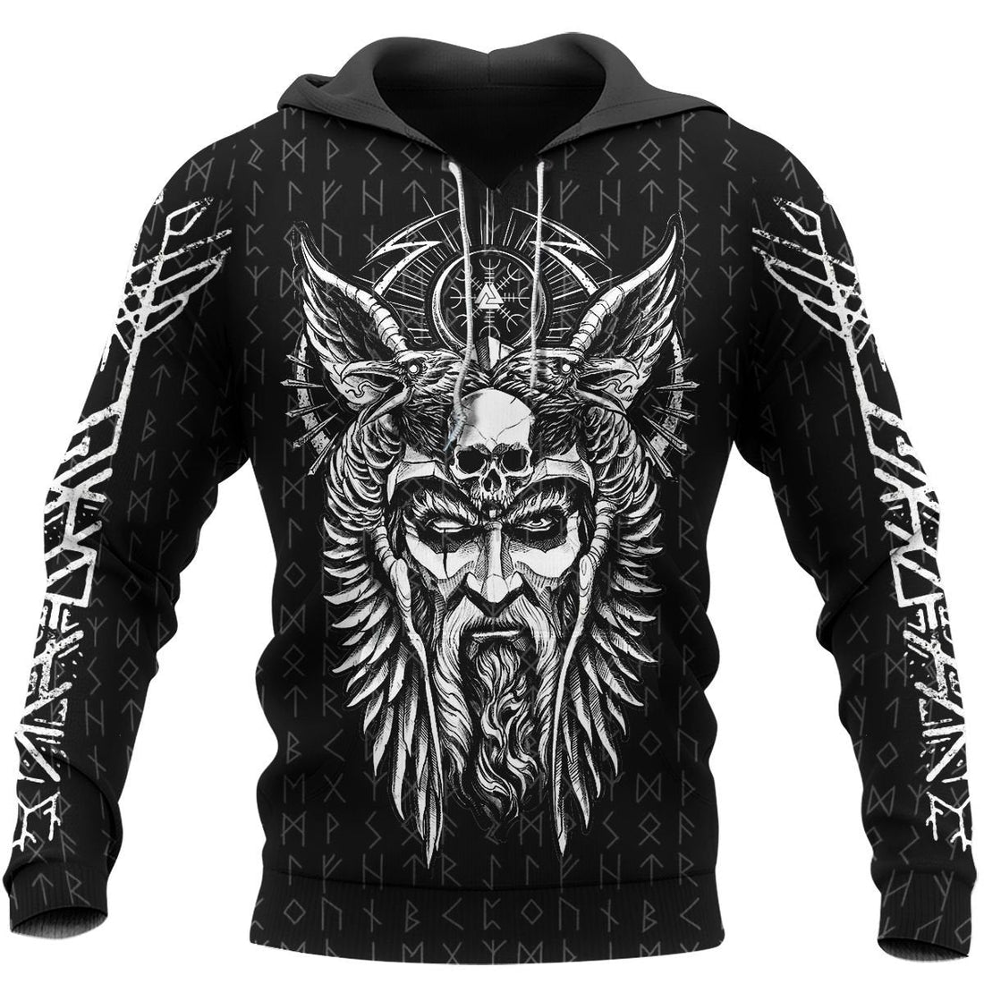 Viking Clothing Odin Vegvisir Viking Hoodie RLT12