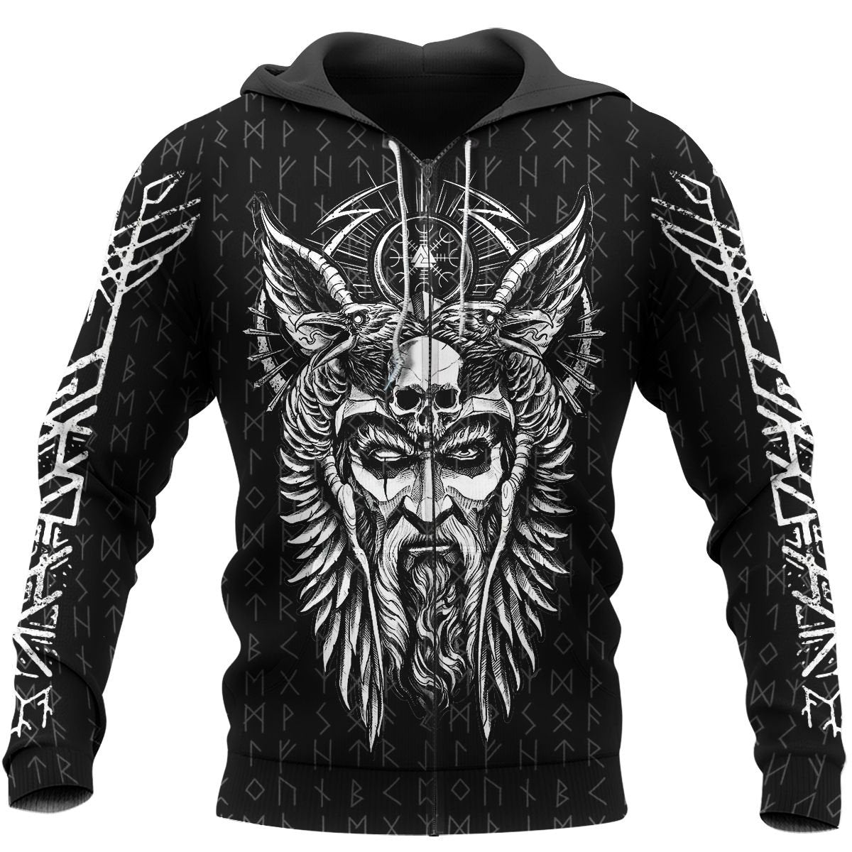 Viking Clothing Odin Vegvisir Viking Hoodie RLT12