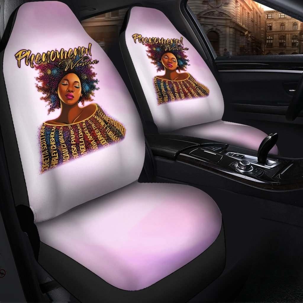 African Car Seat Covers - Phenomenal Women Car Seat Covers - Color Style 1