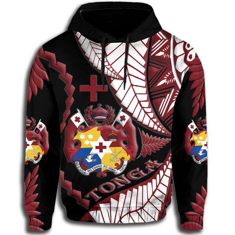 Tonga Emancipation Day Hoodie Kupesi Pattern No.1 Black LT9