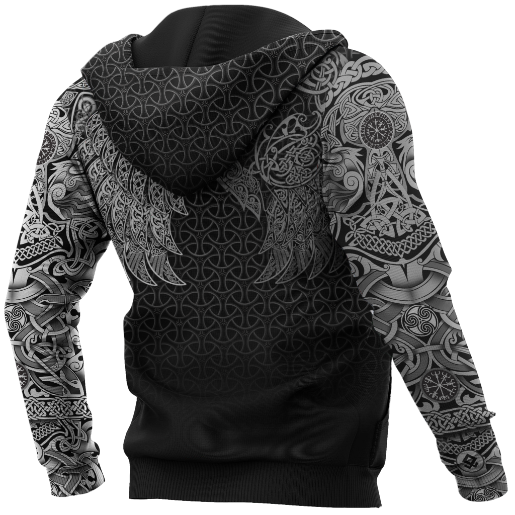 Viking Zip Hoodie - Ravens Of Midgard Version 5 RLT12