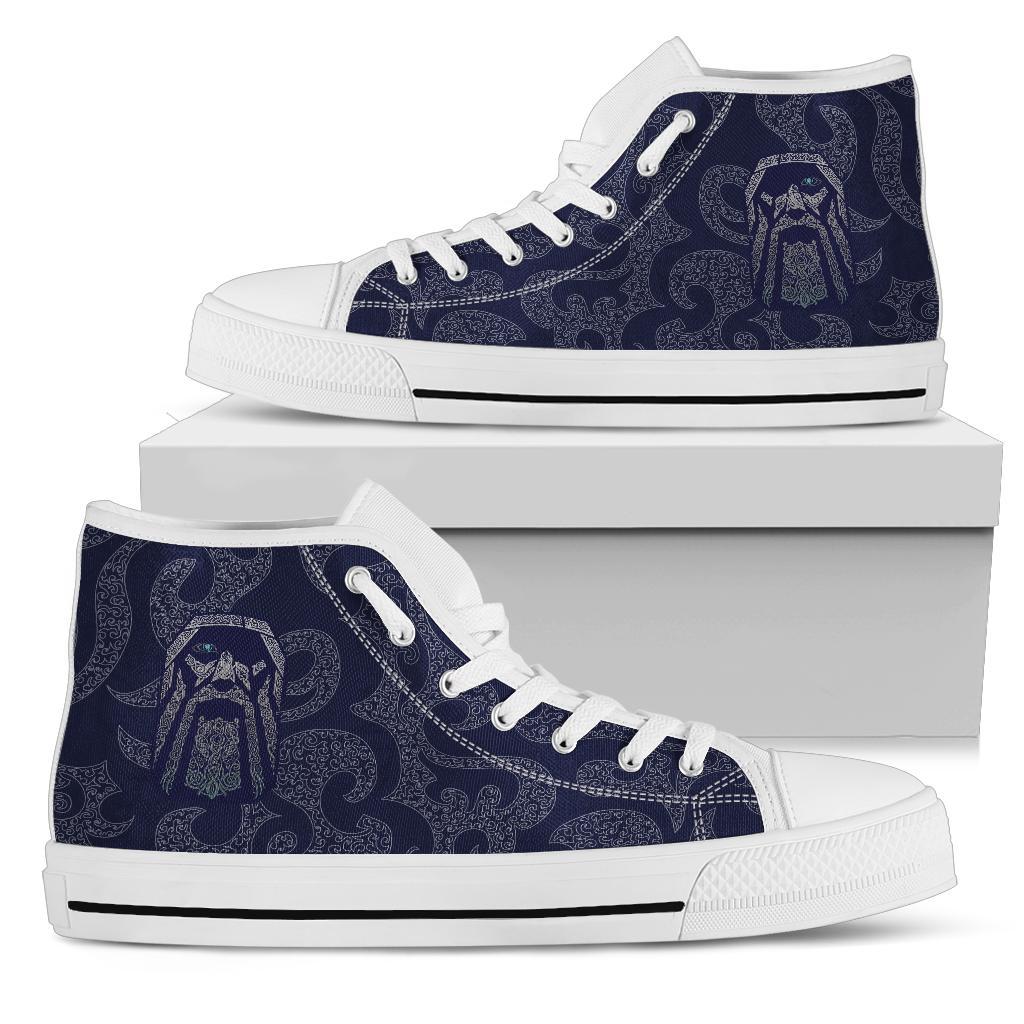 Viking High Top Shoes Odin God Tattoo Collection RLT12