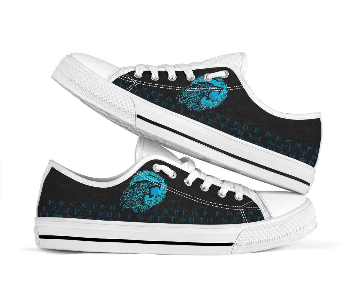 Viking No - Box Economy Low Tops - Fenrir Wolf Cyan RLT12