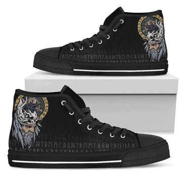 Viking Odin Raven High Top Shoes RLT12
