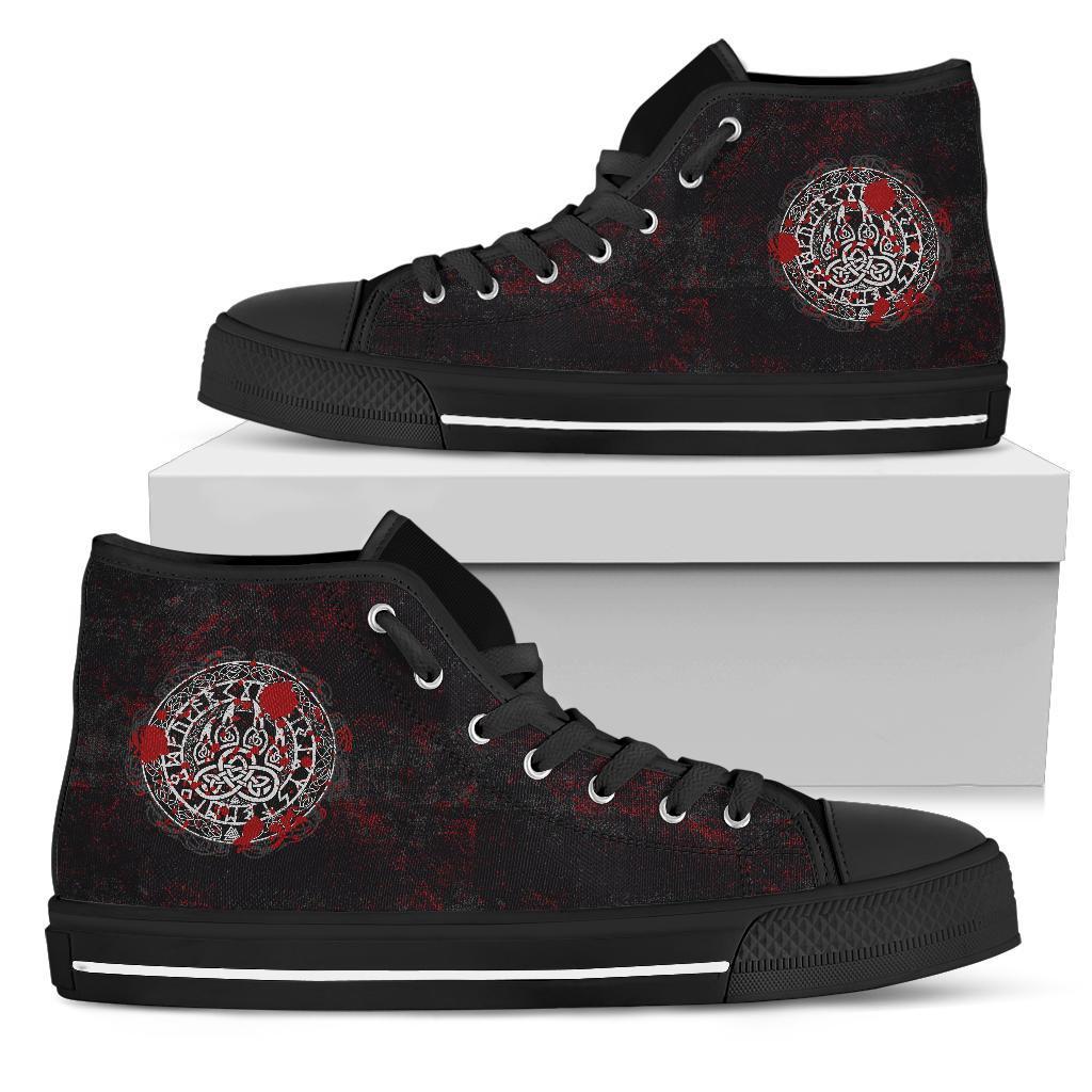 Viking High Top Shoes Viking Bear Claws Blood Tattoo RLT12