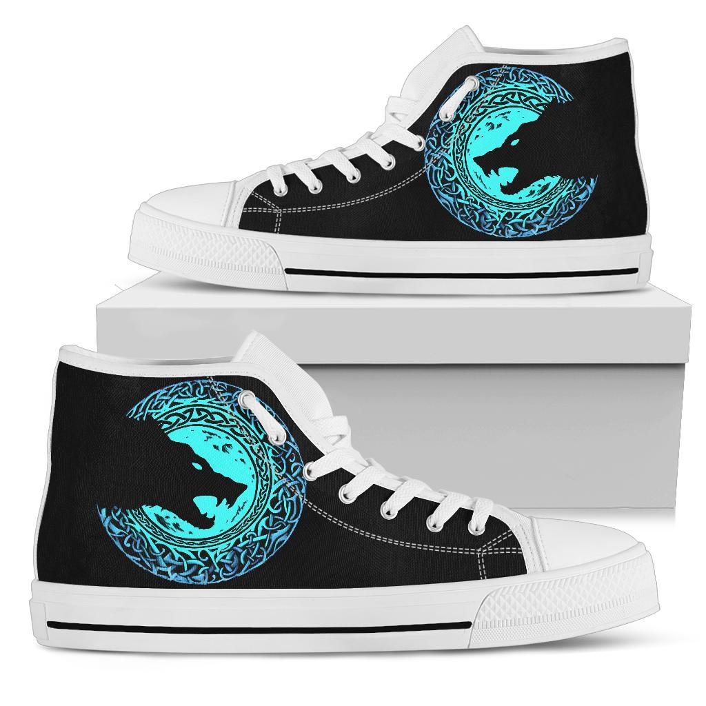 Viking High Top Shoes Fenrir Norse Wolf RLT12