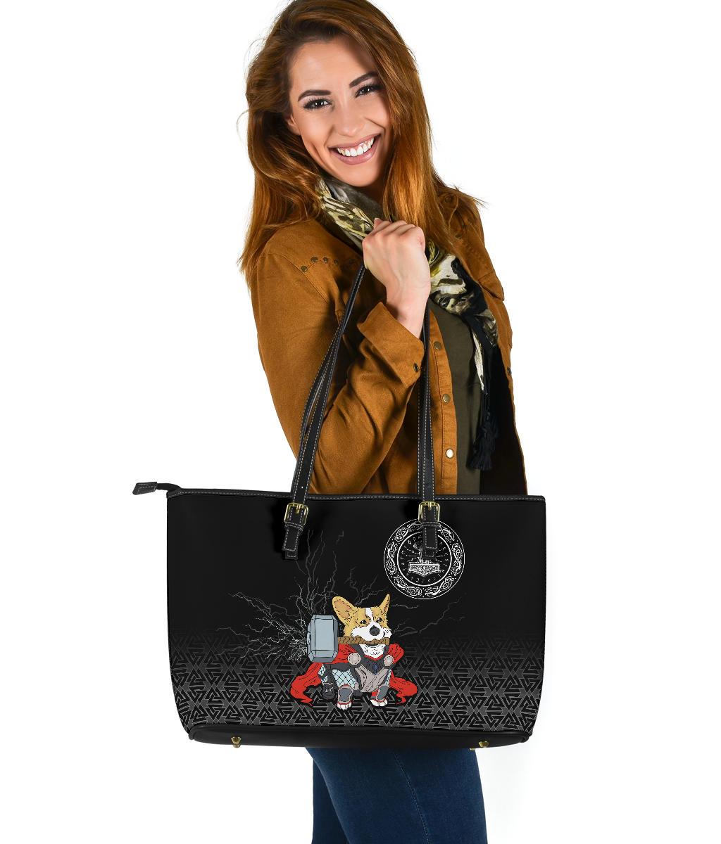 Viking Large Leather Tote The Mighty Thorgi RLT12