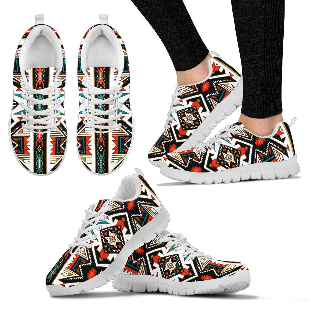 Tribal Colorful Pattern Native American Sneakers LT10