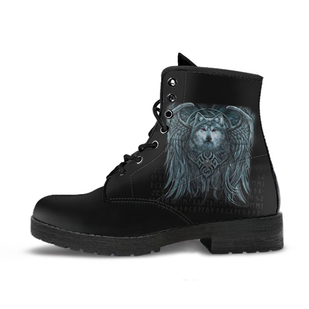 Viking Leather Boots, Spiral Wolf Spirit RLT12
