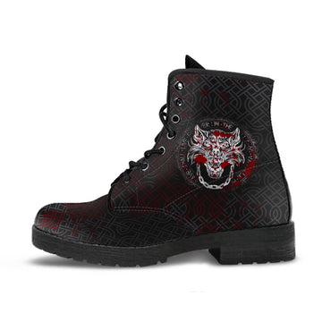 Viking Leather Boots Fenrir Viking Blood 3D RLT12