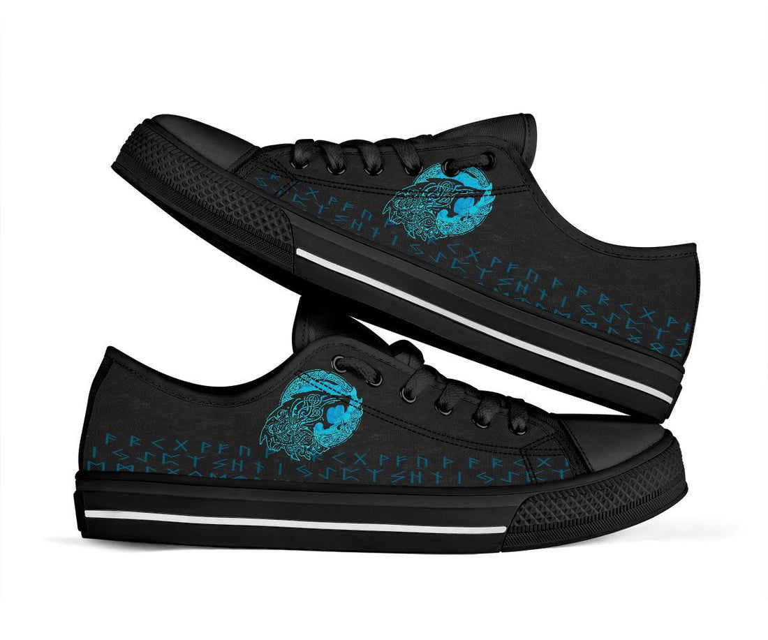 Viking No - Box Economy Low Tops - Fenrir Wolf Cyan RLT12