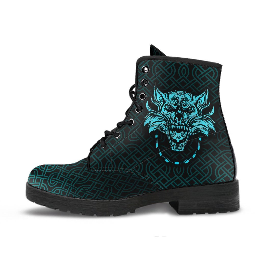 Viking Leather Boots Fenrir Viking Cyan 3D RLT12