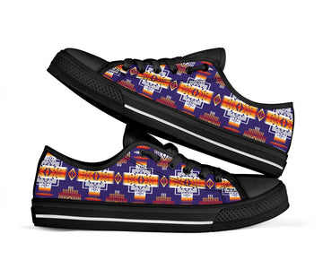 Purple Native Tribes Native American Low Tops Shoes LT10