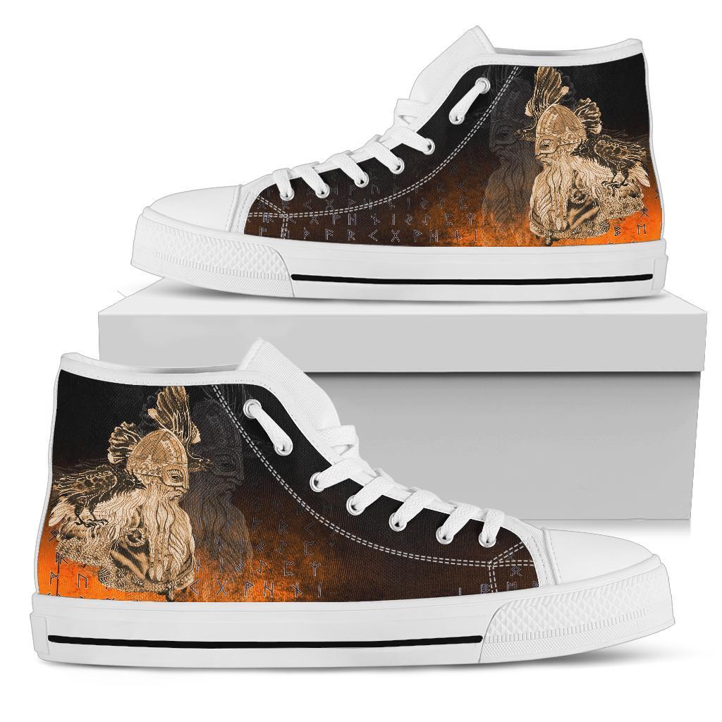 Viking High Top Shoes Odin Raven Viking Gold RLT12