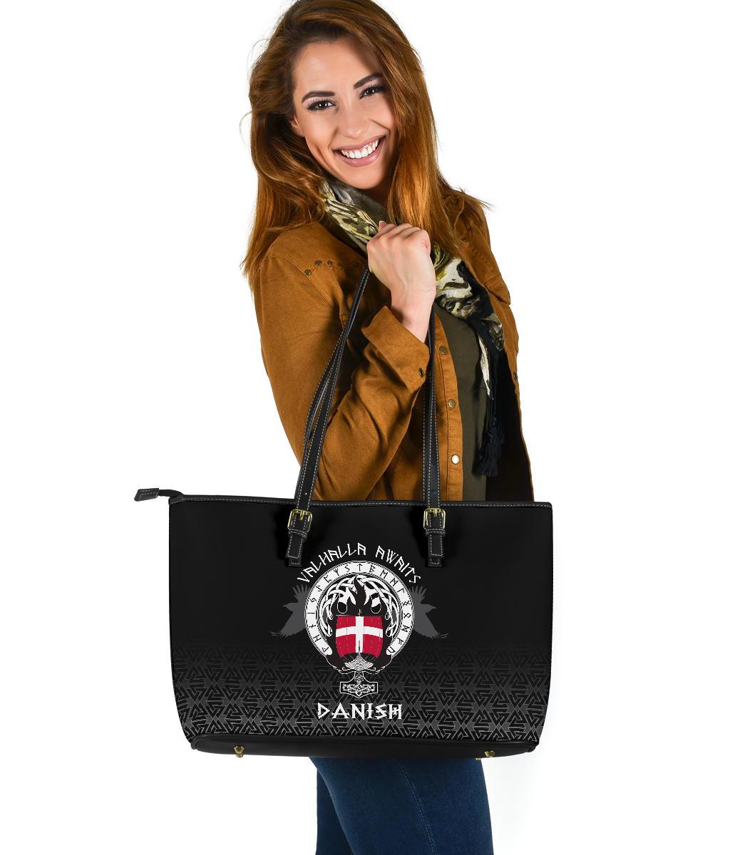 Viking Large Leather Tote Danish Drakkar RLT12