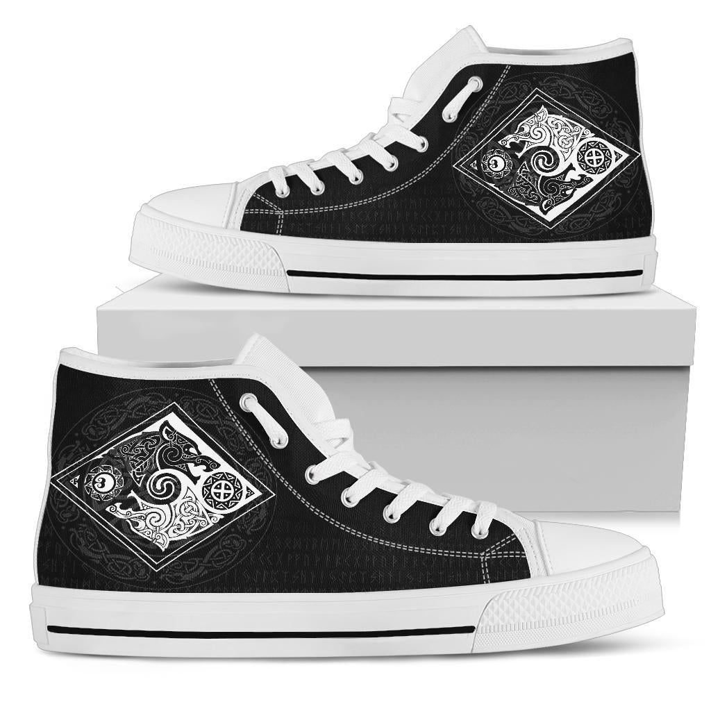 Vikings High Top Shoes The Wolves, Skoll and Hati RLT12