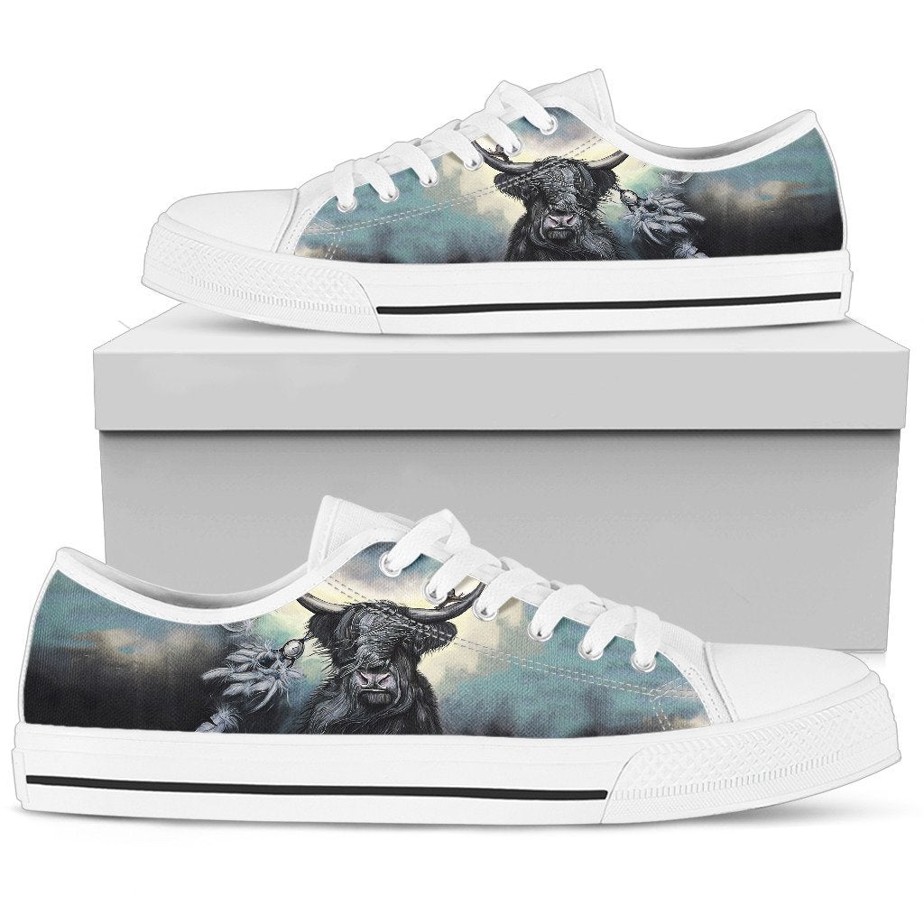 Scotland Highland Cow Low Top Shoes