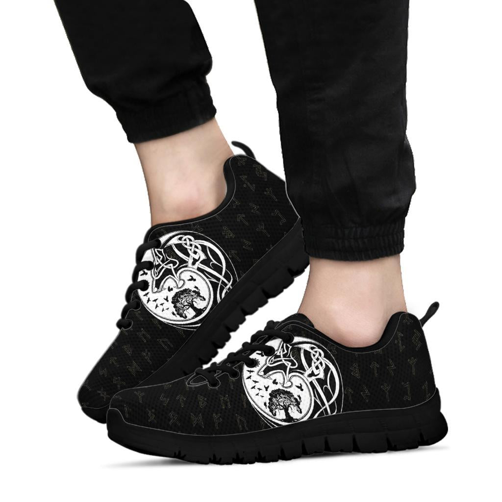 Viking Sneakers, Skoll and Hati Rune Tattoo RLT12