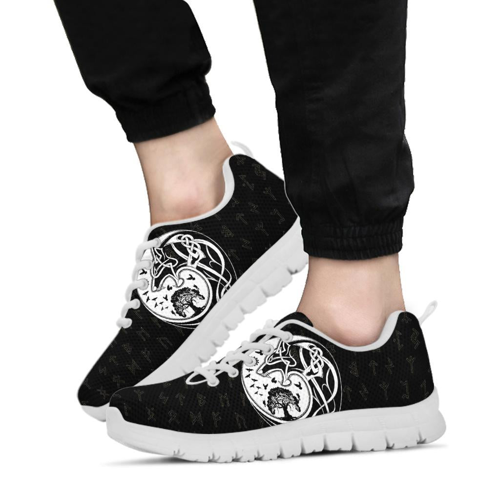 Viking Sneakers, Skoll and Hati Rune Tattoo RLT12