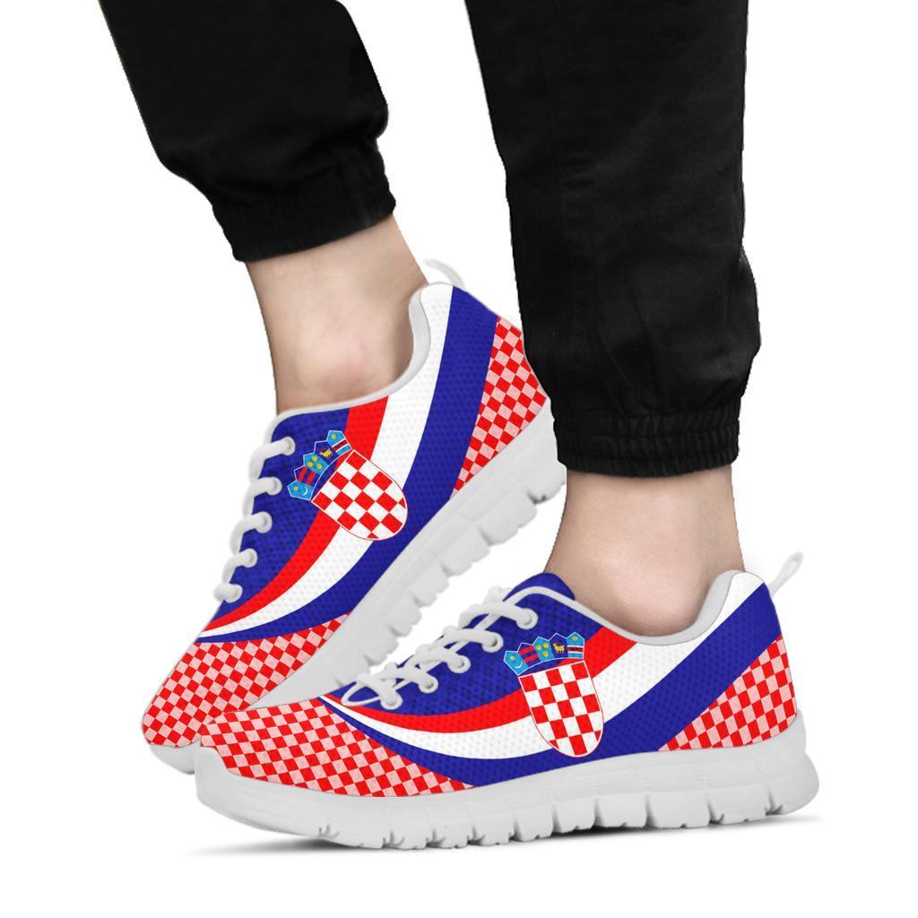 Croatia Sneakers - Croatia Coat Of Arms and  Flag Color
