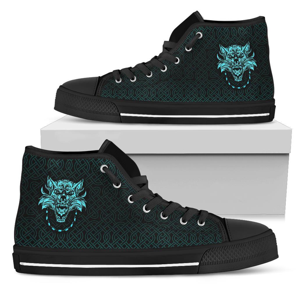 Viking High Top Shoes Fenrir Viking Cyan 3D RLT12