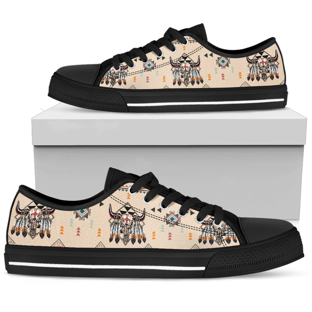Bison Native American Low Top Canvas Shoes LT10