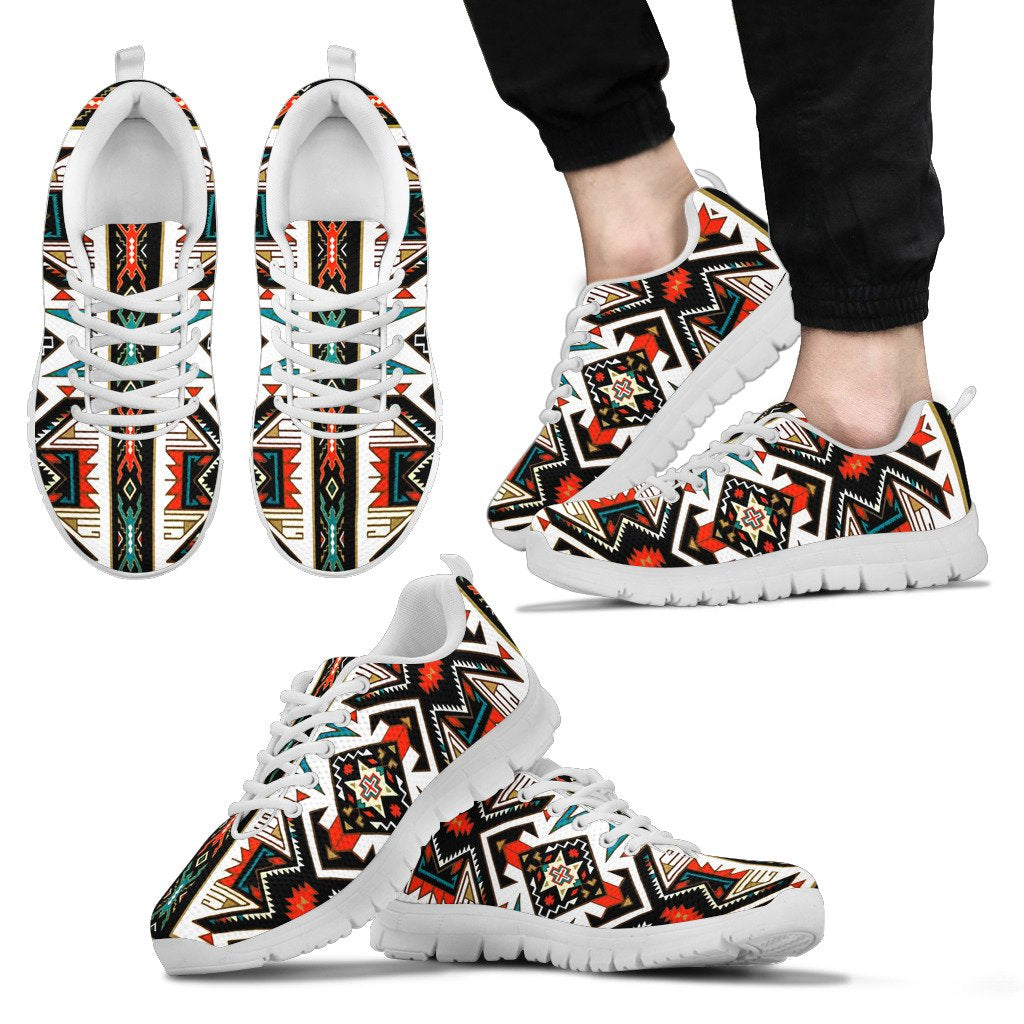 Tribal Colorful Pattern Native American Sneakers LT10
