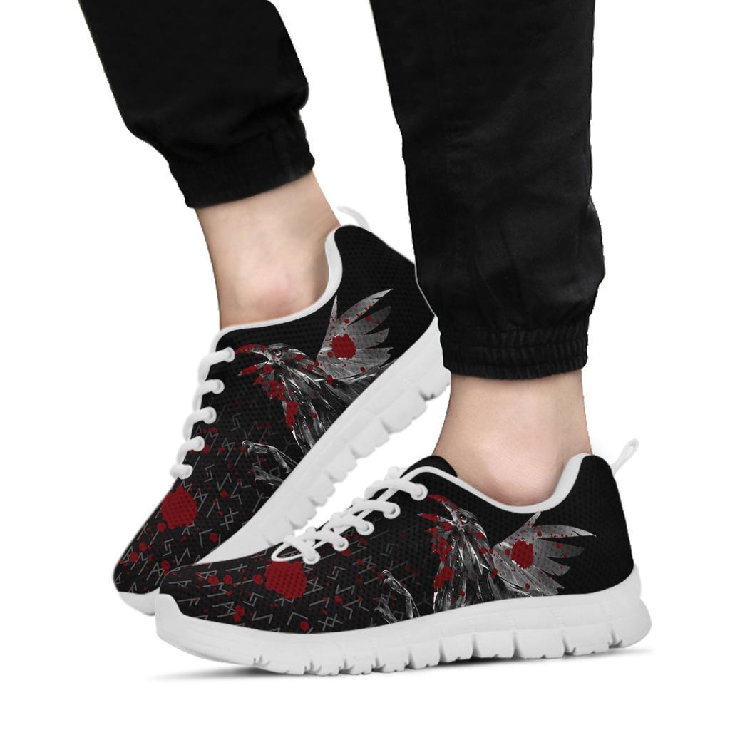 Viking Sneakers - The Raven Of Odin Rune Blood RLT12