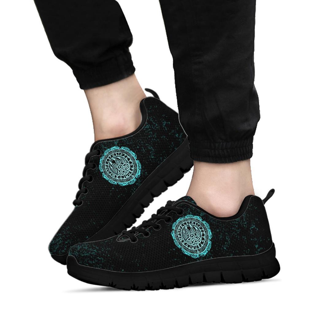 Viking Sneakers - Viking Bear Claws Cyan Tattoo RLT12